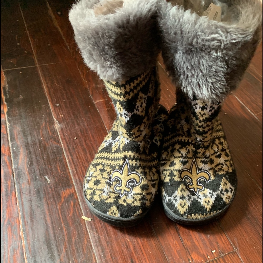Team appeal saints house slippers sz small 5-6